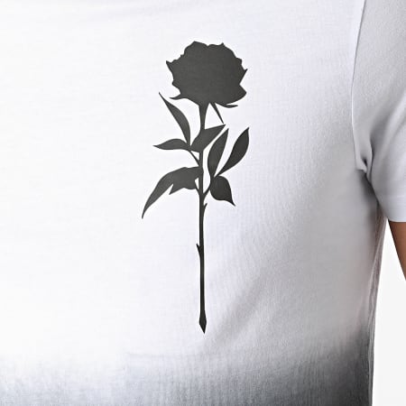 Luxury Lovers - Tee Shirt Dégradé Rose Chest Blanc Noir