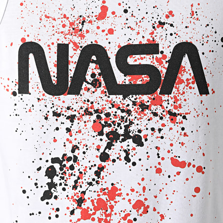 NASA - Débardeur Splatter Blanc