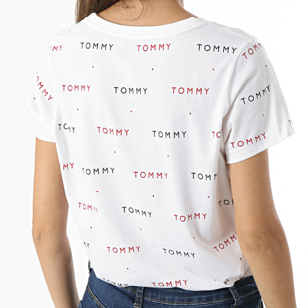 Tommy Hilfiger - Maglietta da donna con stampa 2846 ecrù
