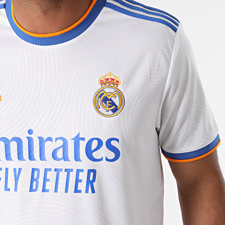 Adidas Sportswear - Tee Shirt De Sport A Bandes Real Madrid GQ1359 Blanc