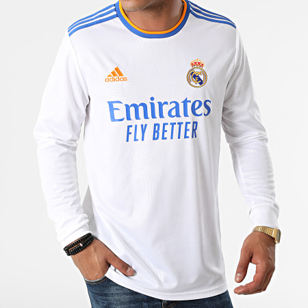 adidas - Tee Shirt De Sport Manches Longues Real Madrid  GR3989 Blanc