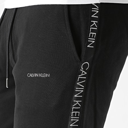 Calvin Klein - Pantalon Jogging A Bandes 6736 Noir Argenté