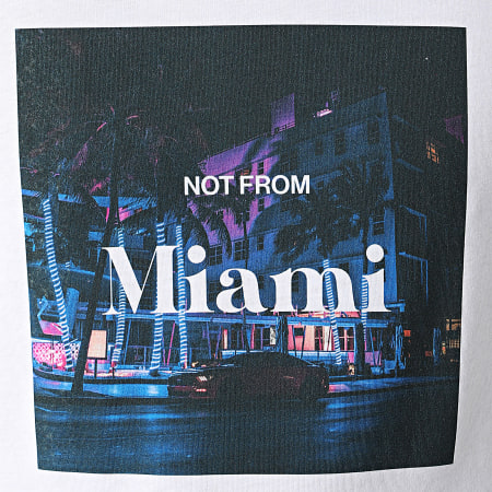 Luxury Lovers - Maglietta Not From Miami Bianco