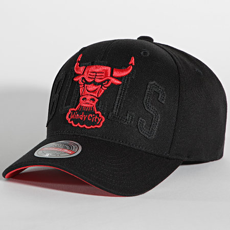 Mitchell and Ness - Casquette Double Triple Stretch Chicago Bulls Noir