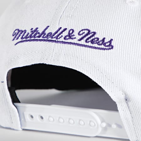 Mitchell and Ness - Casquette Snapback Heritage Script Los Angeles Lakers Blanc