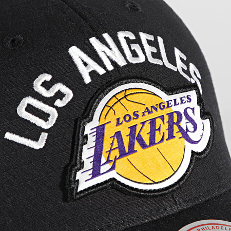 Mitchell and Ness - Casquette Arc Low Pro Los Angeles Lakers Noir