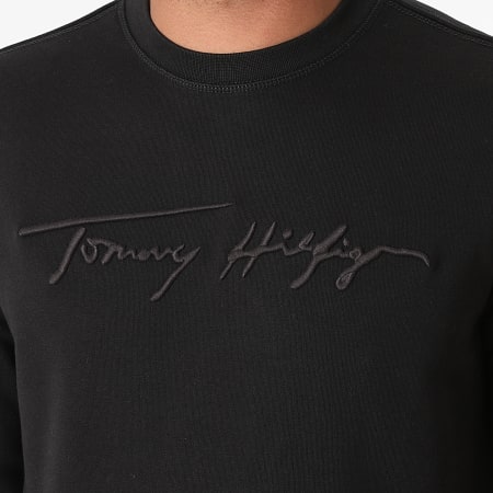 Tommy Hilfiger - Sweat Crewneck Signature 8710 Noir