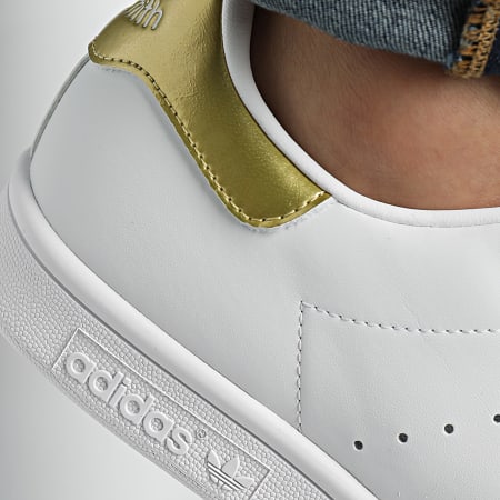 Adidas Originals - Zapatillas Mujer Stan Smith G58184 Nube Blancas Doradas Metálicas