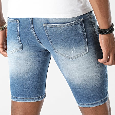 Classic Series - Pantaloncini jeans slim 3527 Blu Denim