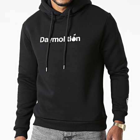 Daymolition - Sweat Capuche Logo Noir Argent