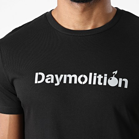 Daymolition - Tee Shirt Logo Noir Argent