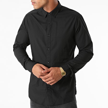 Only And Sons - Chemise Manches Longues Sane Noir