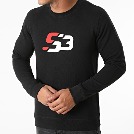 S3 Freestyle - Felpa con logo a girocollo nero