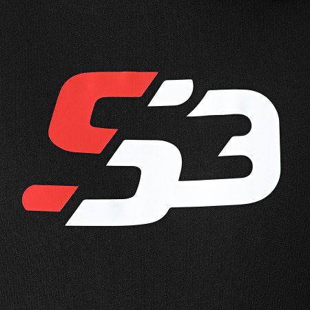 S3 Freestyle - Felpa con cappuccio con logo nero