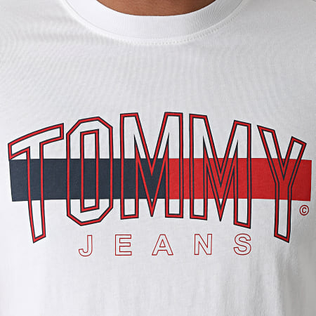 Tommy Jeans - Tee Shirt Flag Tommy 9717 Ecru