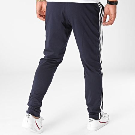 Adidas Sportswear - GK8997 Pantaloni da jogging a bande blu navy