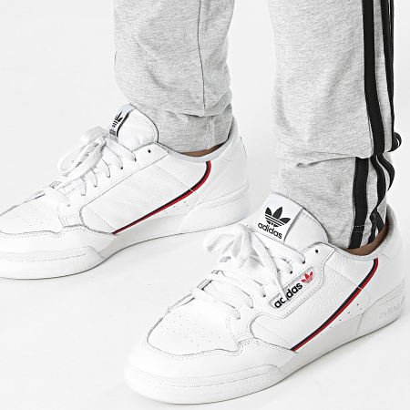 Adidas Sportswear - Pantalon Jogging A Bandes GK8998 Gris Chiné