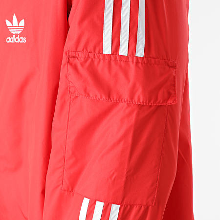 Adidas Originals - Veste Zippée A Bandes H06685 Rouge