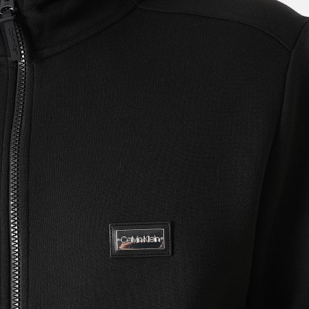 Calvin Klein - Sweat Zippé Capuche Premium Badge Zip 6740 Noir