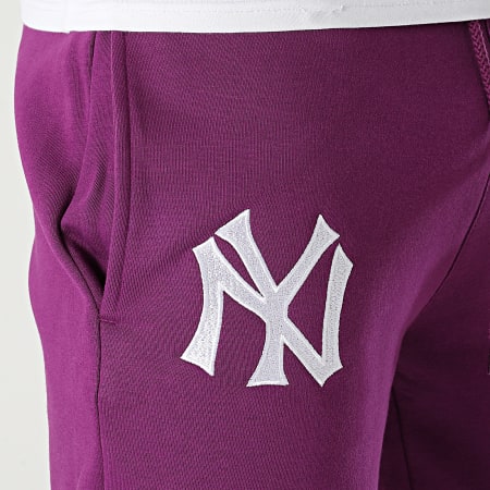 New Era - Pantalon Jogging Embroidery Logo New York Yankees 12879437 Violet