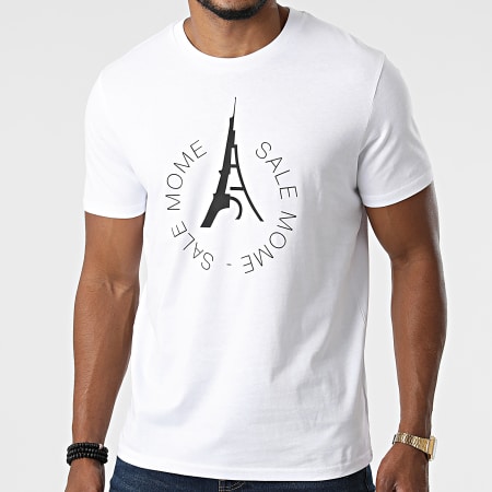 Sale Môme Paris - Tee Shirt 2 Tours Blanc Noir