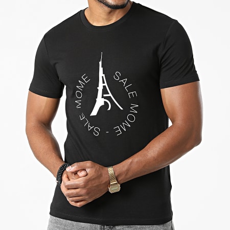 Sale Môme Paris - Tee Shirt 2 Tours Noir Blanc