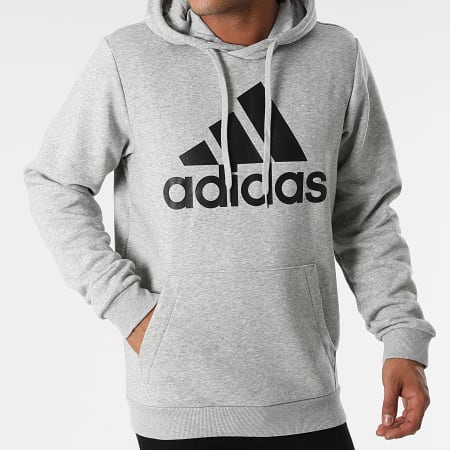 Adidas Sportswear - Sweat Capuche GK9577 Gris Chiné