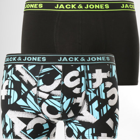 Jack And Jones - Lot De 2 Boxers Logo Print Noir