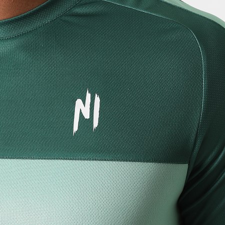 NI by Ninho - Tee Shirt A Bandes Magnum Vert