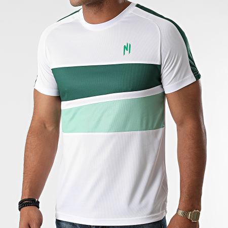 NI by Ninho - Camiseta Rayas Magnum Blanco Verde