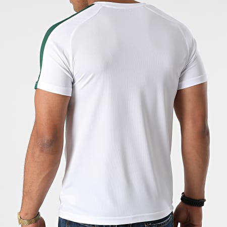 NI by Ninho - Tee Shirt A Bandes Magnum Blanc Vert