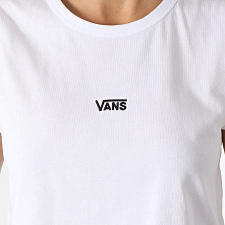 Vans - Tee Shirt Crop Femme Sans Manches Junior V Center A5I7E Blanc
