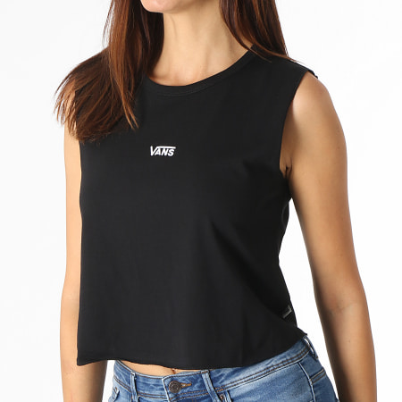 Vans - Tee Shirt Crop Femme Sans Manches Junior V Center A5I7E Noir