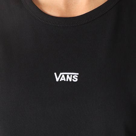 Vans - Tee Shirt Crop Femme Sans Manches Junior V Center A5I7E Noir