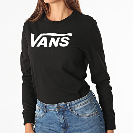 Vans - Tee donna a maniche lunghe Flying V Classic A47WN Nero Bianco