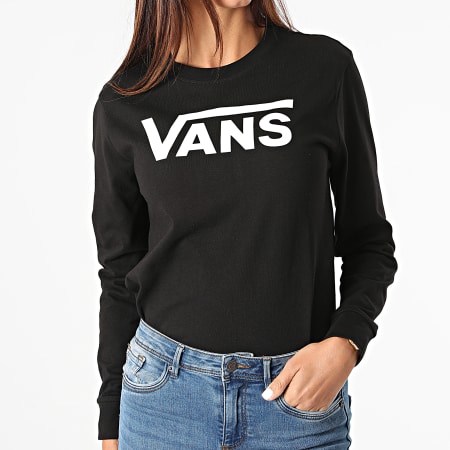 Vans - Tee donna a maniche lunghe Flying V Classic A47WN Nero Bianco