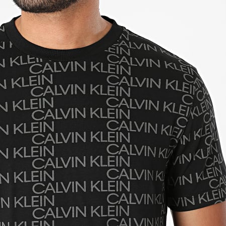 Calvin Klein - Tee Shirt Allover Logo 7773 Noir