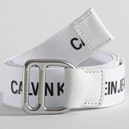 Calvin Klein - Ceinture Slider Webbing 8292 Blanc