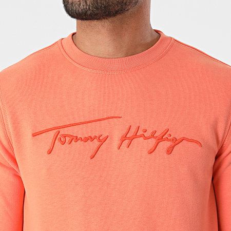 Tommy Hilfiger - Sweat Crewneck Signature 8710 Saumon