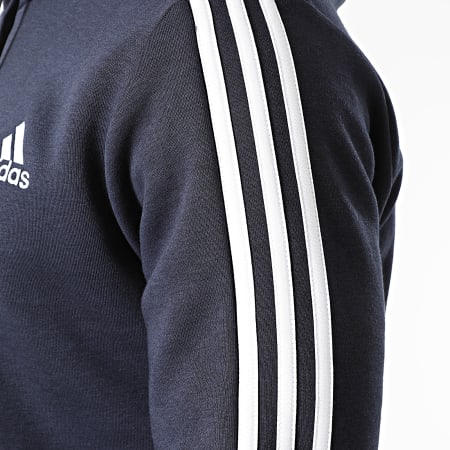Adidas Sportswear - Sweat Capuche A Bandes Cut 3 Stripes GK9584 Bleu Marine