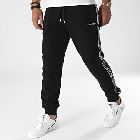 Calvin Klein - Pantalon Jogging A Bandes Essential Logo Tape 7316 Noir