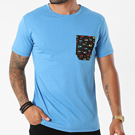 MTX - Camiseta con bolsillo TM06744 Azul claro