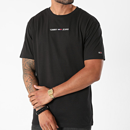 Tommy Jeans - Tee Shirt Small Text 9701 Noir