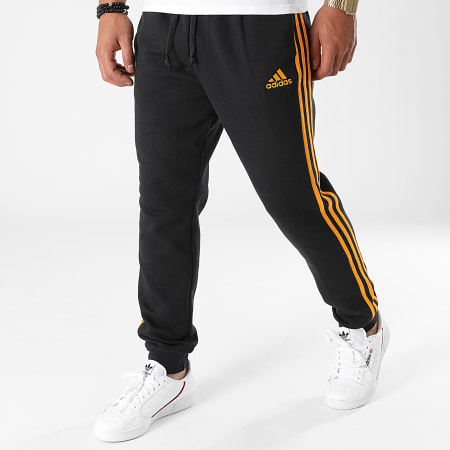 Adidas Performance - Pantalon Jogging A Bandes H12260 Noir Orange