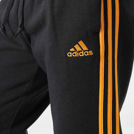 Adidas Sportswear - Pantalon Jogging A Bandes H12260 Noir Orange