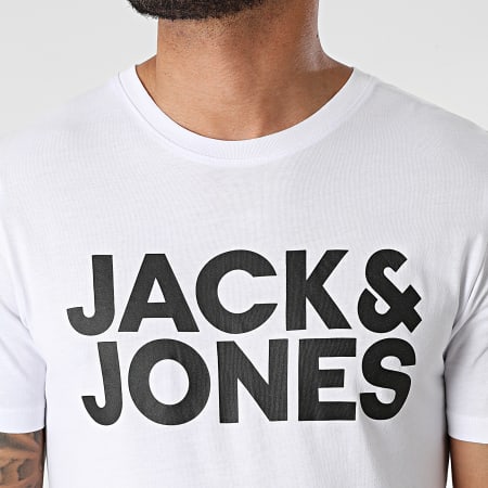 Jack And Jones - Maglietta Logo Corp Bianco