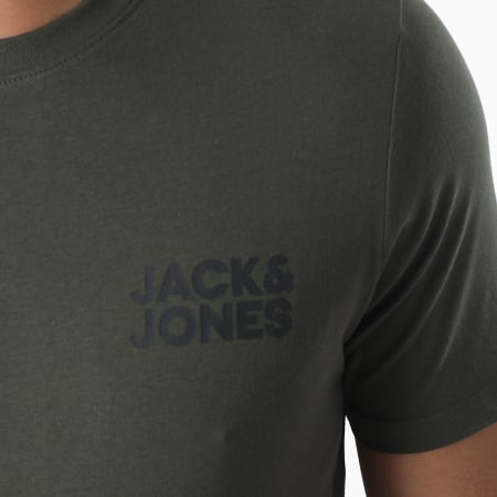 Jack And Jones - Tee Shirt Corp Logo Vert Kaki