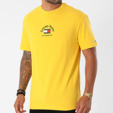 Tommy Jeans - Tee Shirt Timeless Tommy 0939 Jaune
