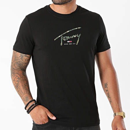 Tommy Jeans - Tee Shirt Hand Written Linear Logo 0945 Noir