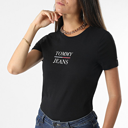 Tommy Jeans - Maglietta donna Skinny Essential 0411 Nero